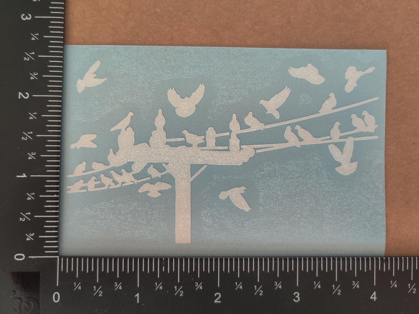 Birds on a wire Decal 4 Pack