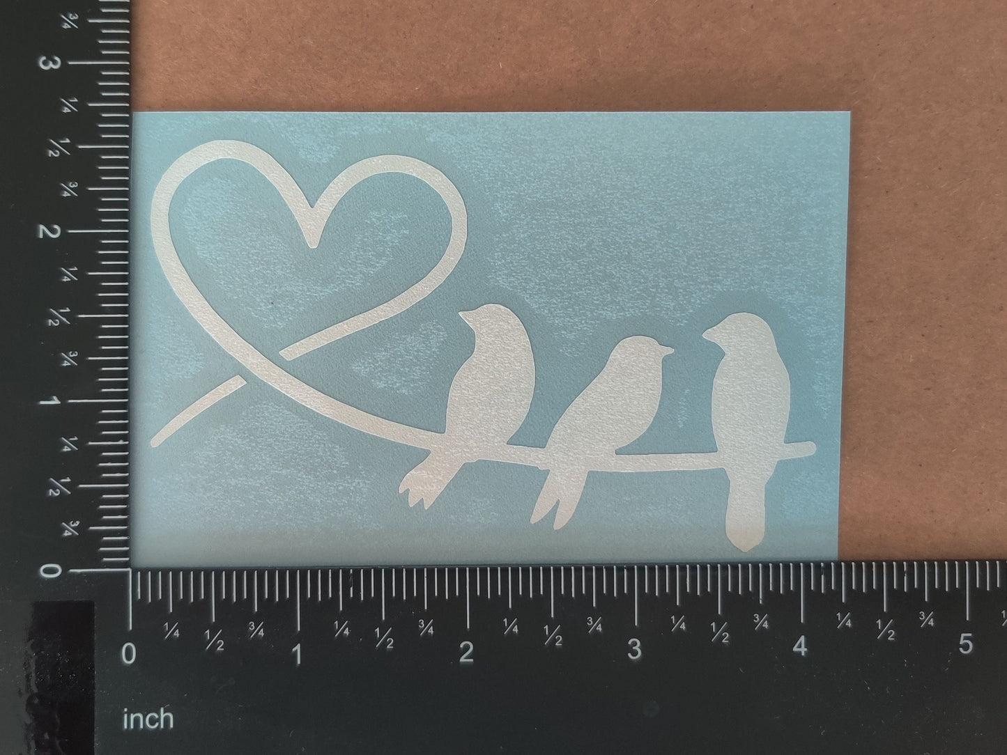 Birds on a wire Decal 4 Pack
