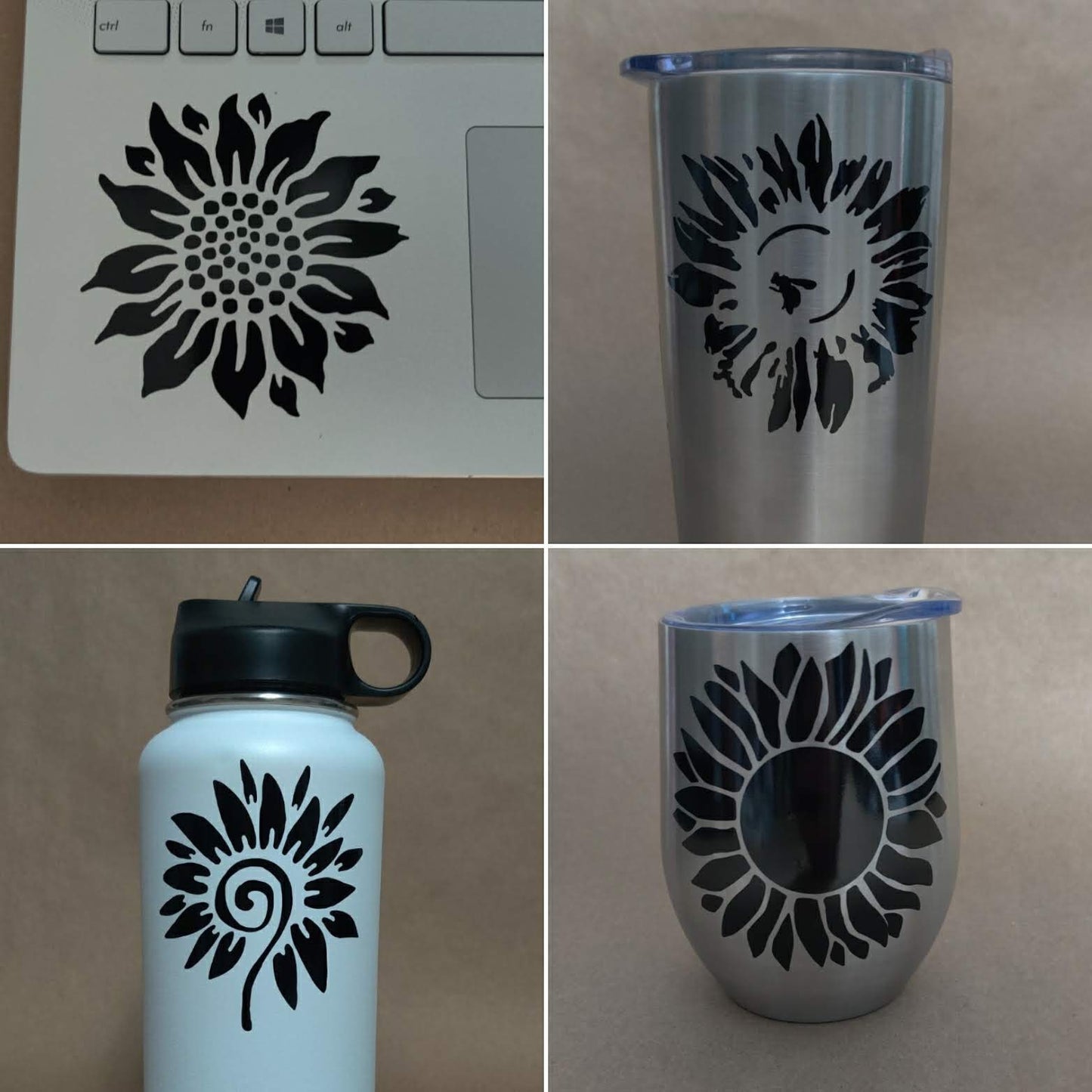 Sunflower Decal 4 Pack