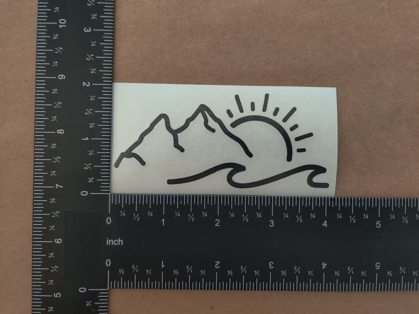 Compass Pine Tree Mountain PNW Decal 4-Pack