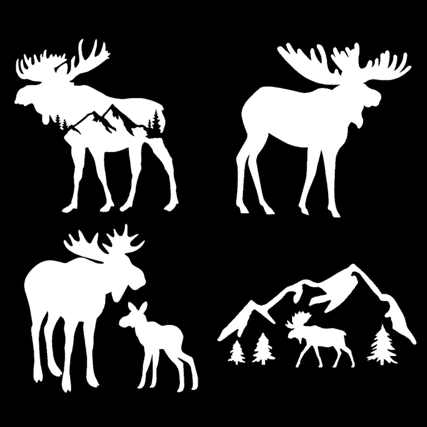 Moose Decal 4-Pack