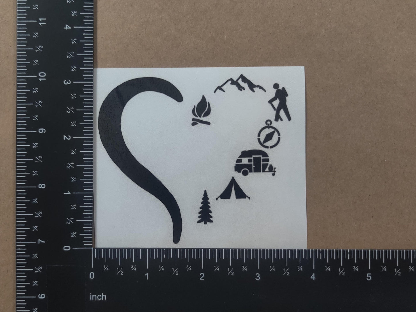 Camping Camper Decal 4-Pack