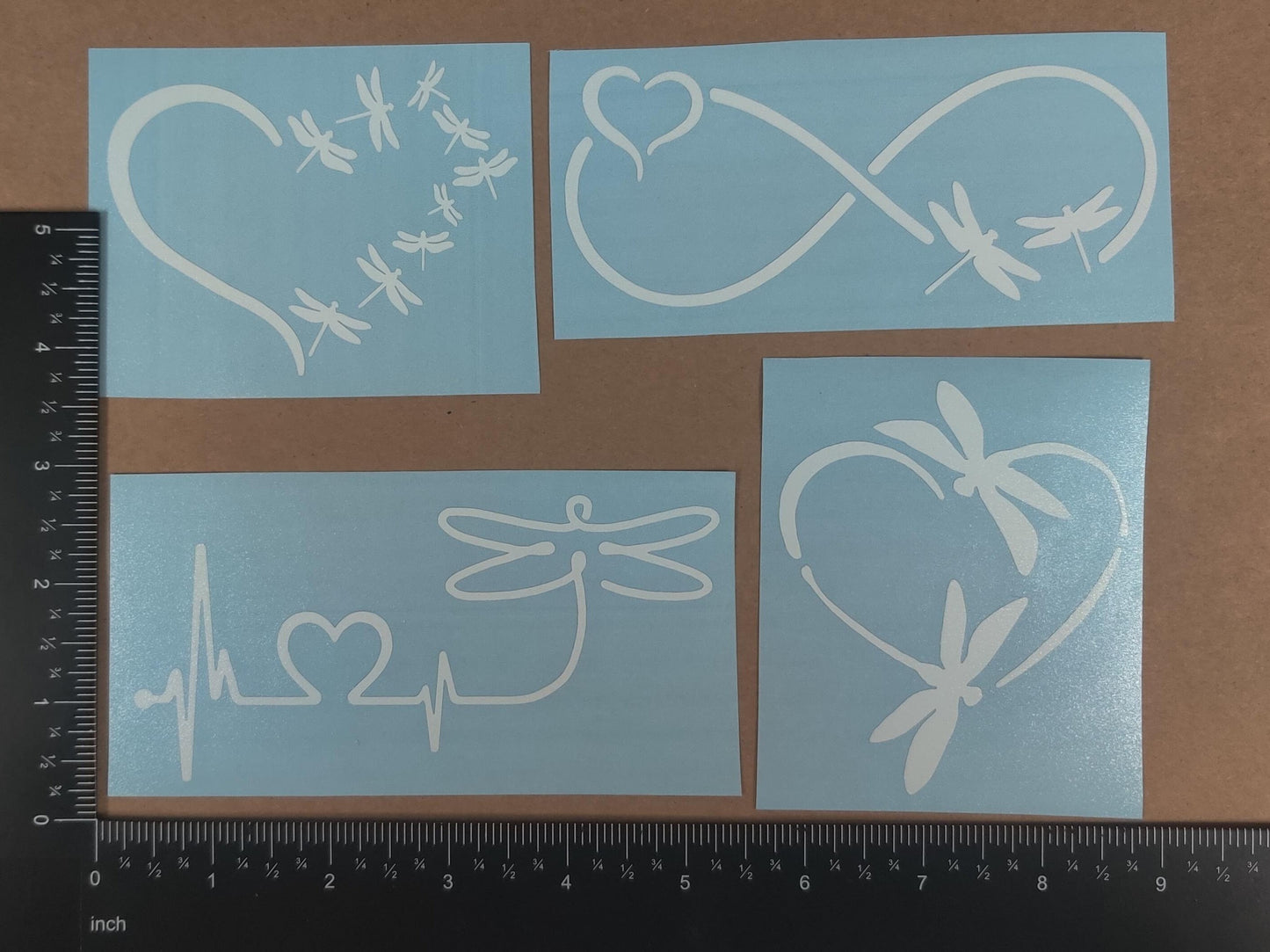 Dragonfly Inspired Decal 4 Pack