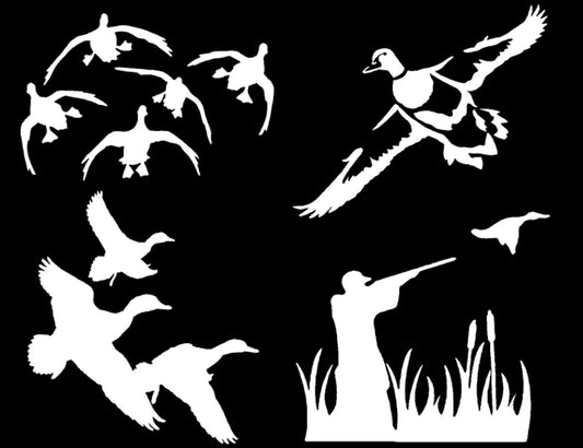 Duck Hunting Decals 4 Pack