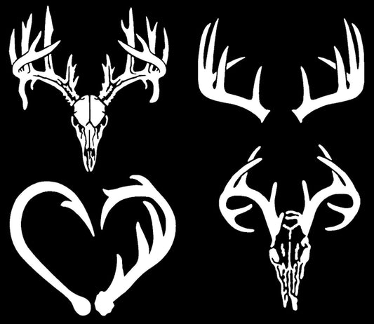 Antler Decal 4 Pack