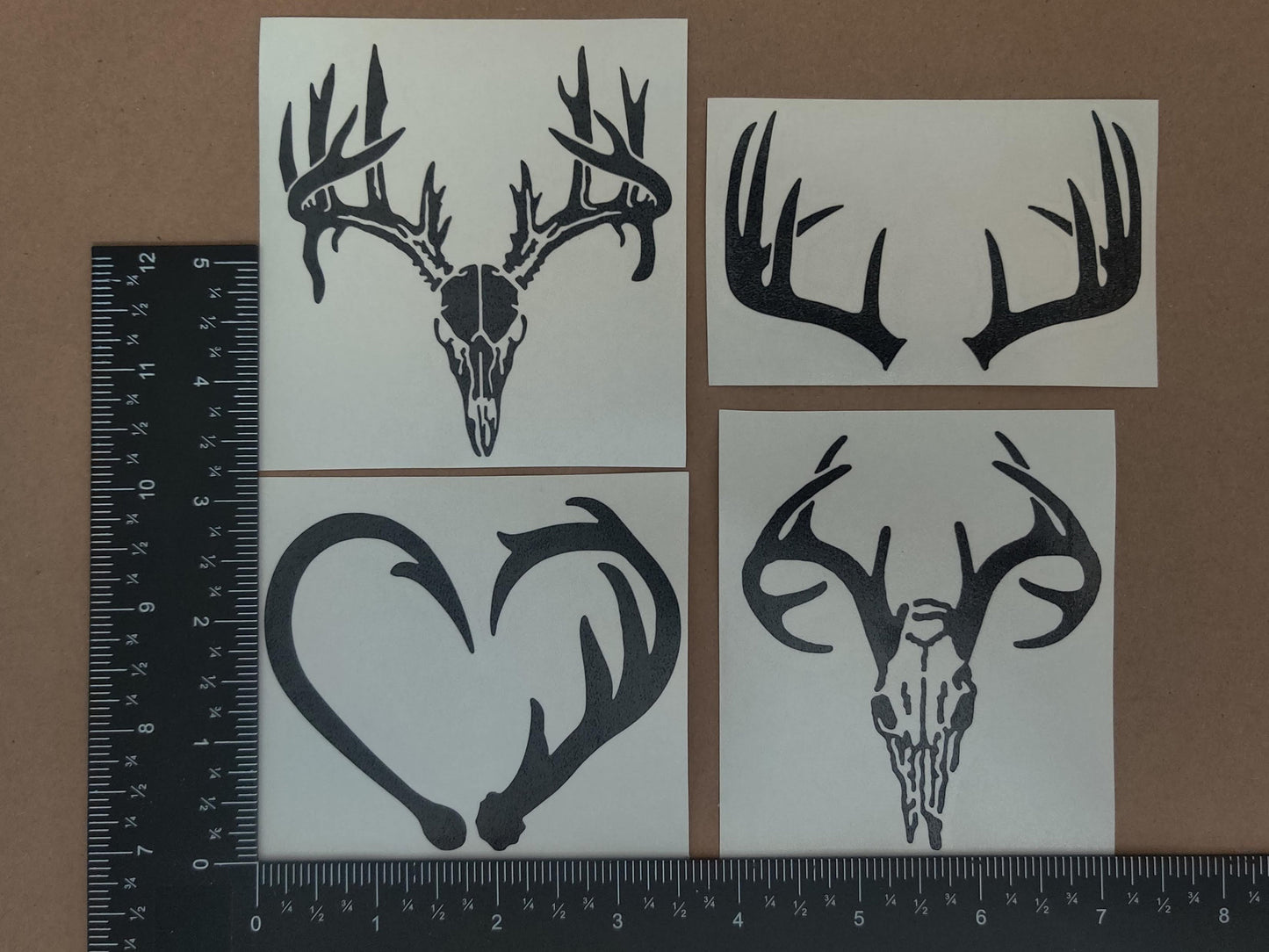 Antler Decal 4 Pack