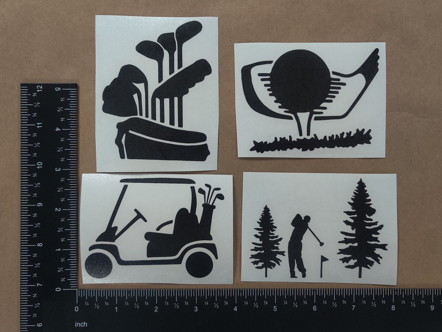 Golf Decals 4 pack