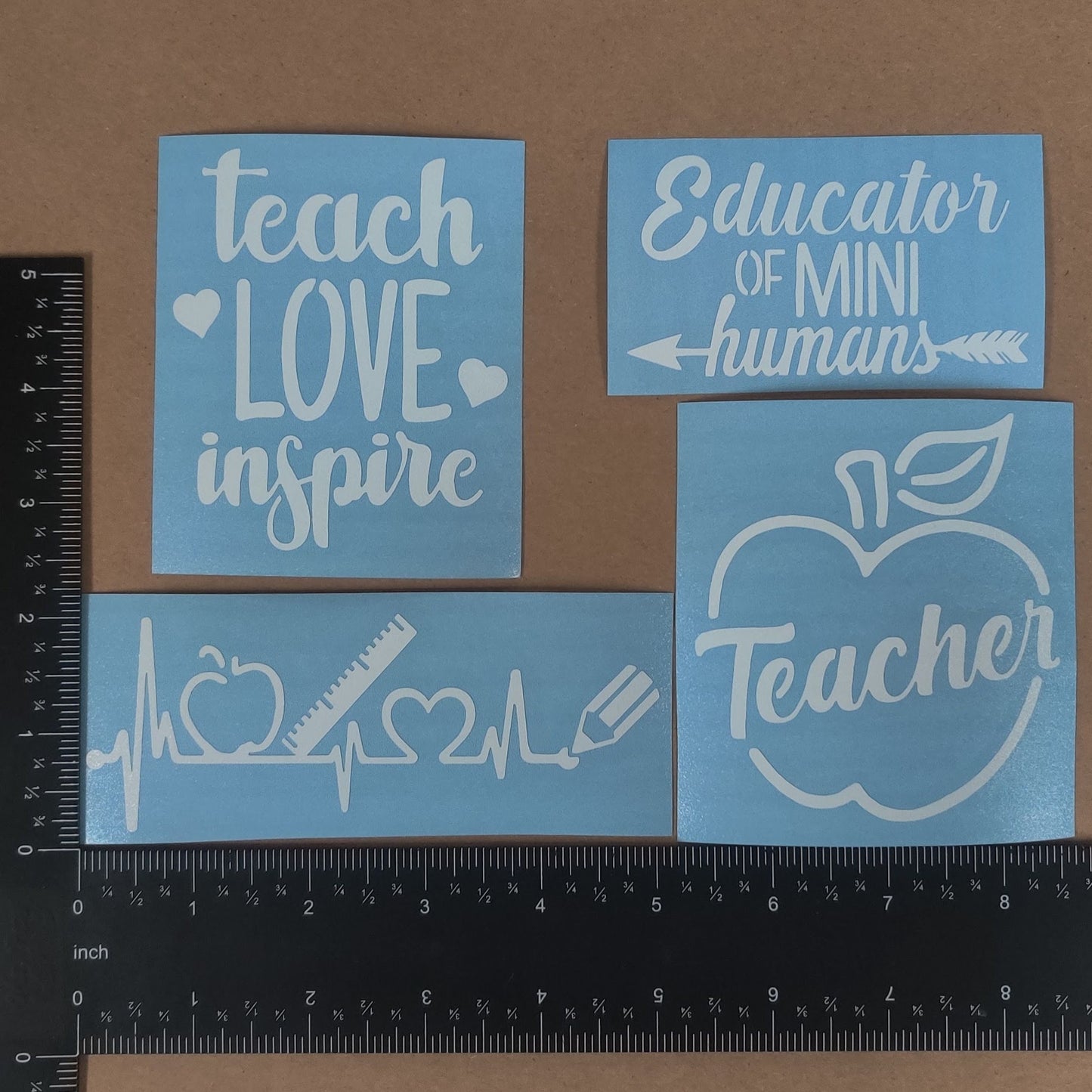 Teacher Decals 4 Pack