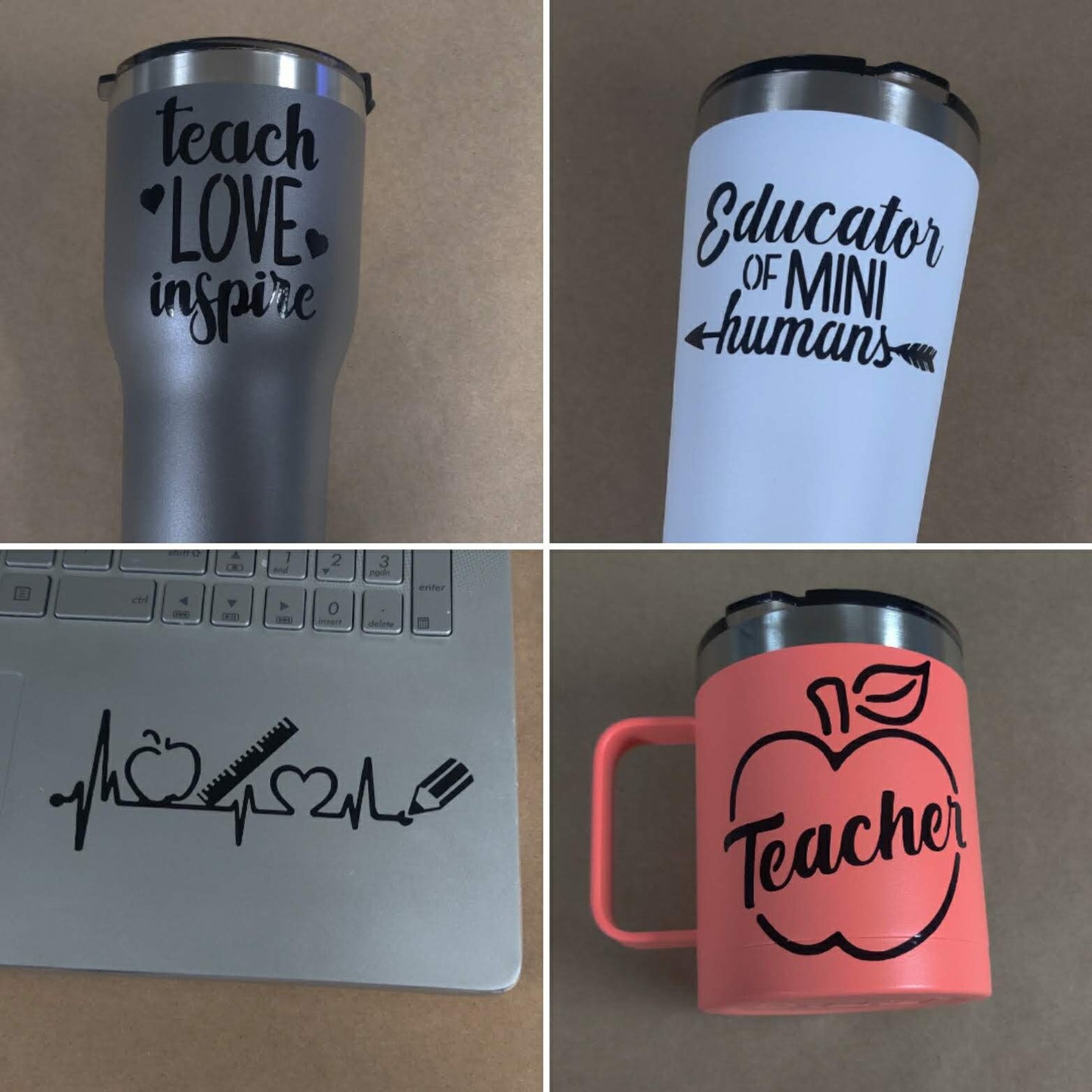 Teacher Decals 4 Pack