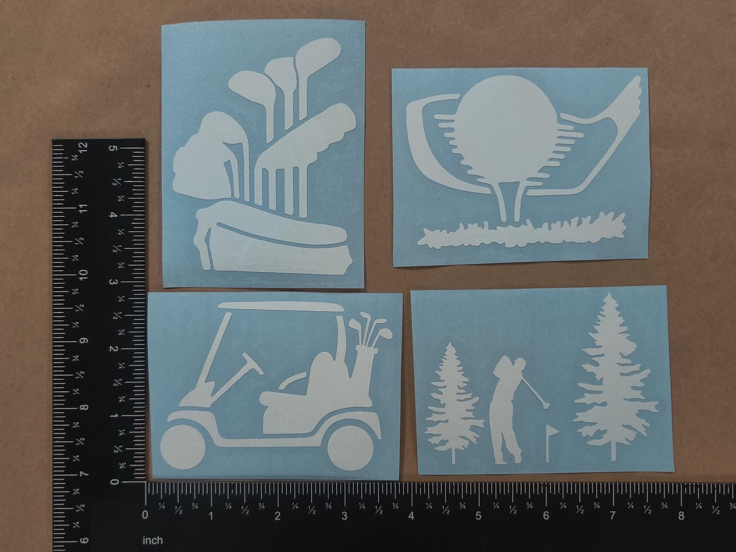 Golf Decals 4 pack