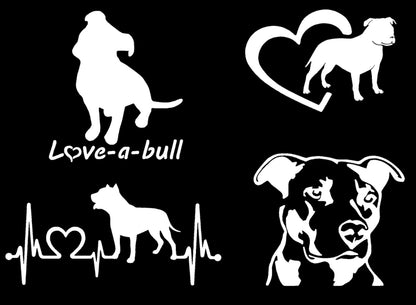 PitBull Decal 4 Pack