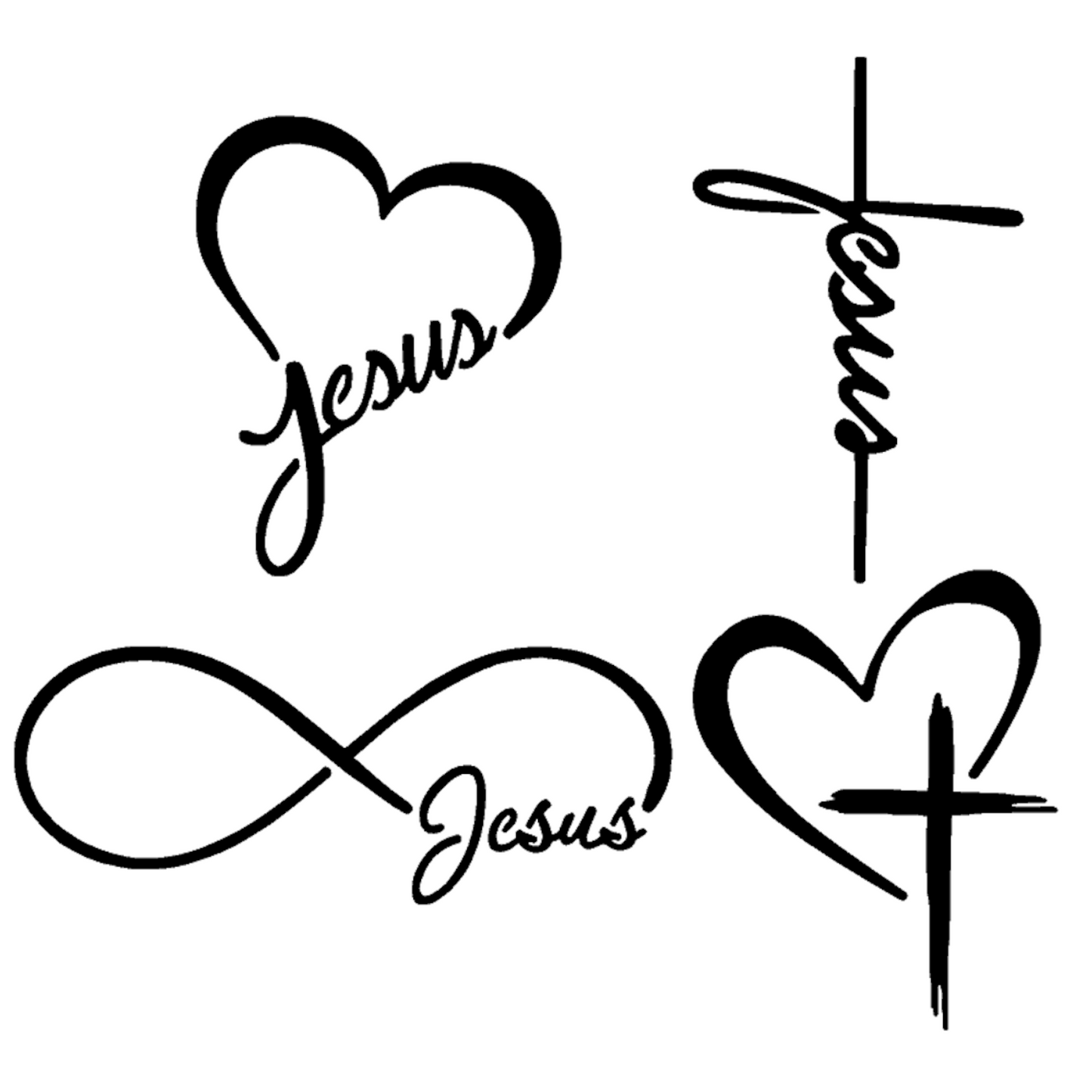 Jesus Decal 4-Pack