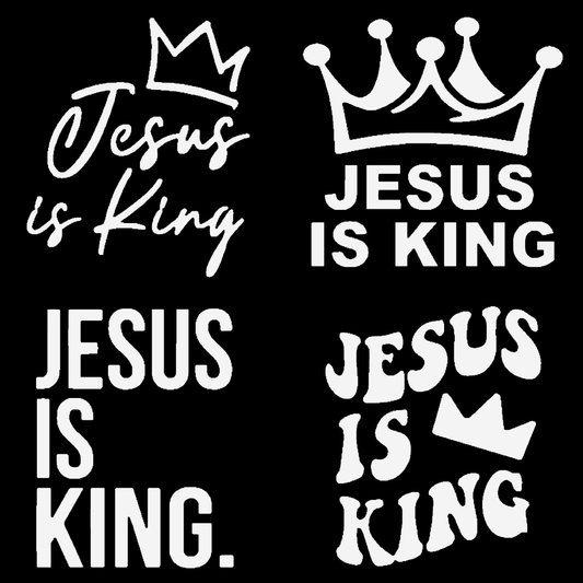 Jesus Is King Decal 4-Pack