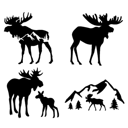 Moose Decal 4-Pack