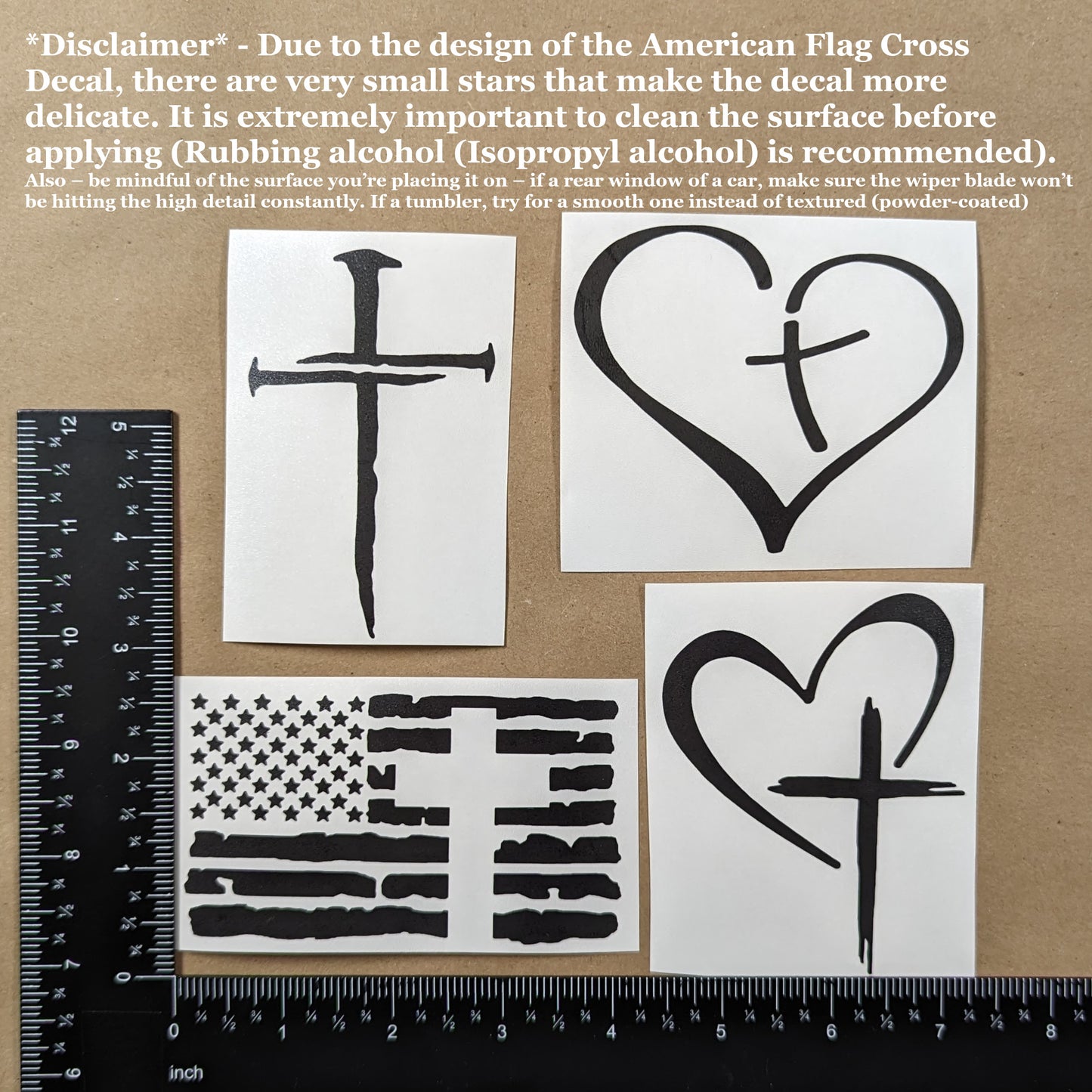 Cross Decal 4-Pack