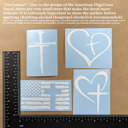 Cross Decal 4-Pack