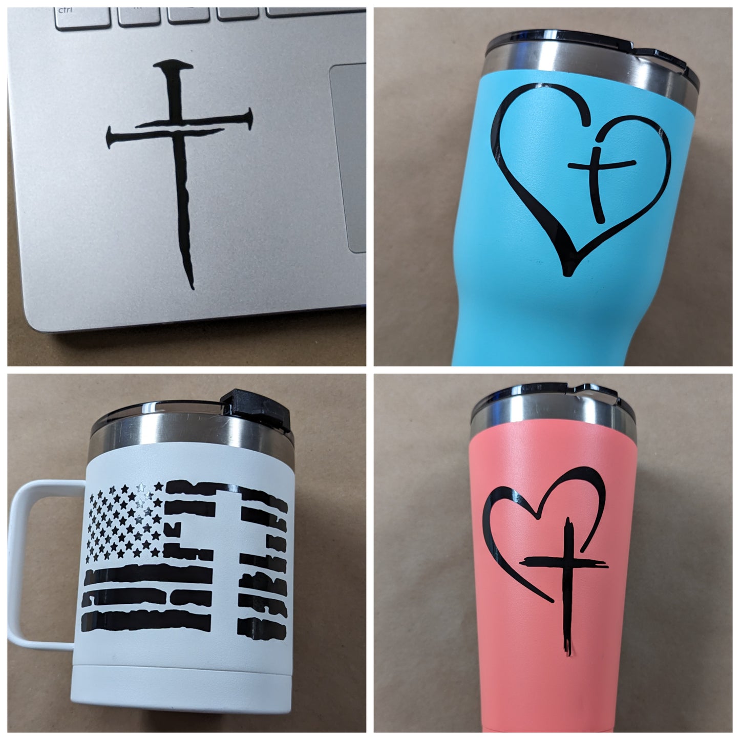 Cross Decal 4-Pack