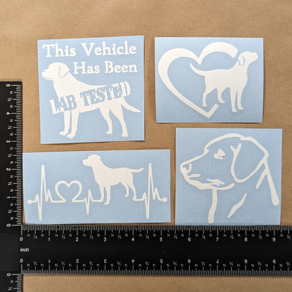 Labrador Retriever Decal 4 Pack