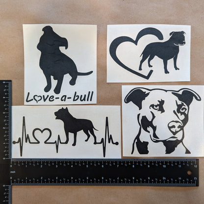 PitBull Decal 4 Pack