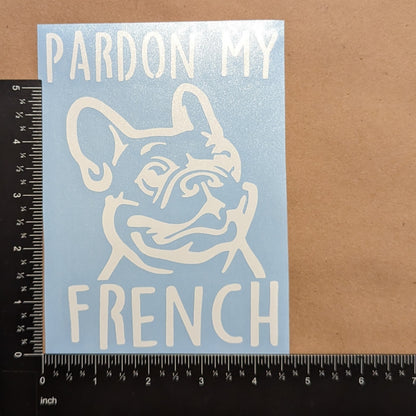 Frenchie Decals 4 Pack