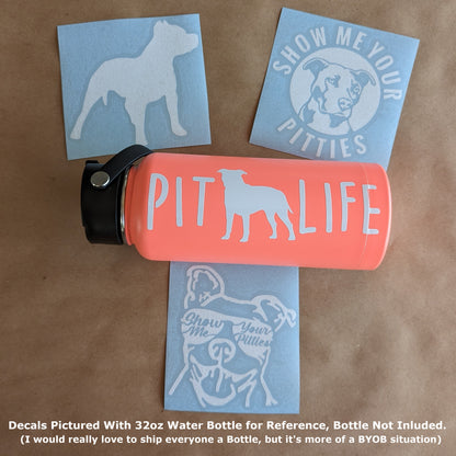 Pitbull Show Me Your Pitties Decal 4 Pack