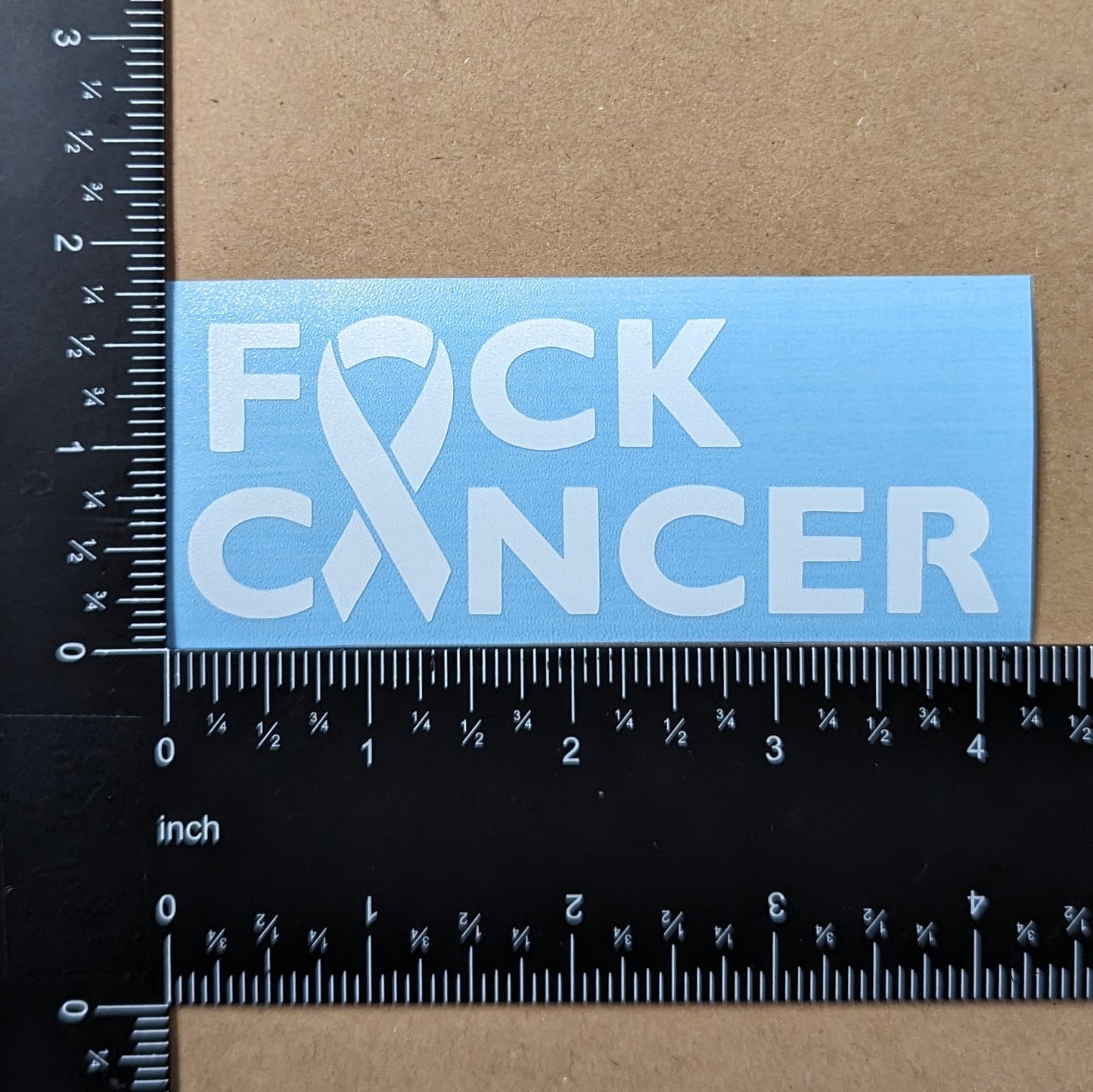 FU Cancer Ribbon Decal 4 Pack