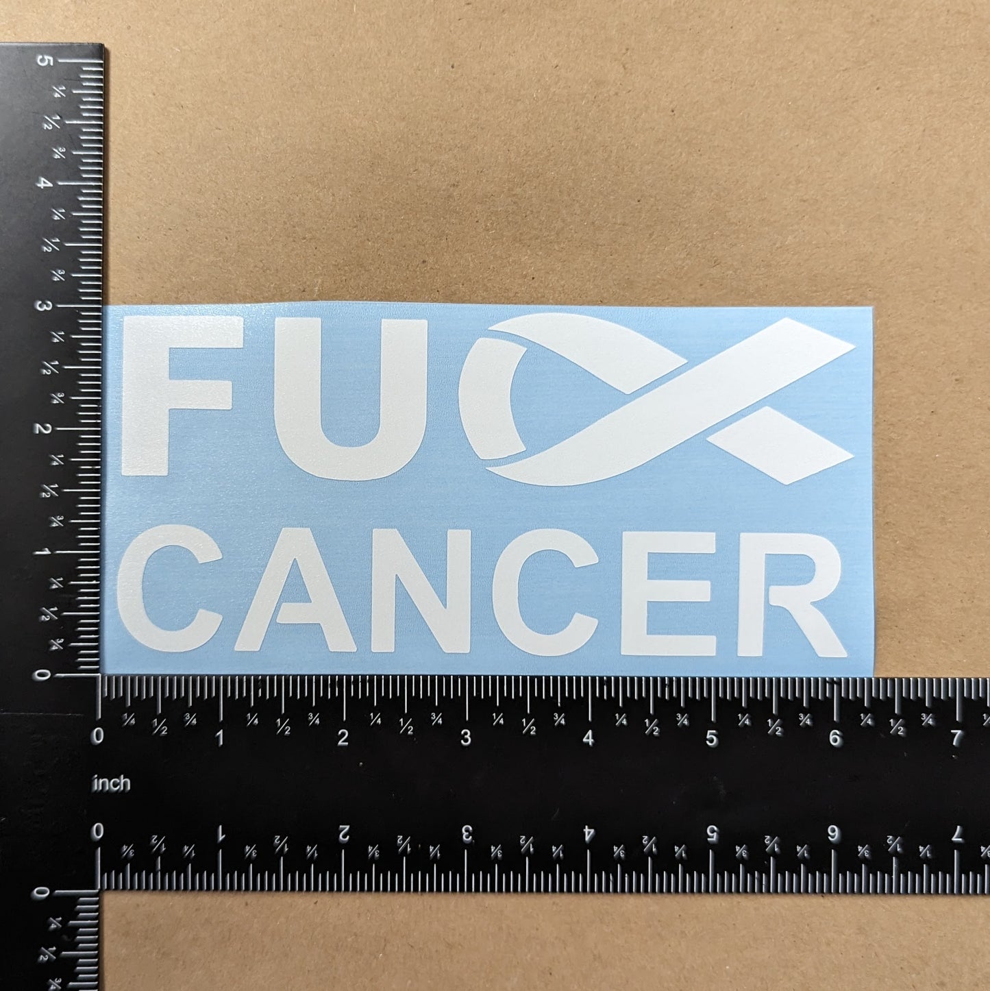 FU Cancer Ribbon Decal 4 Pack