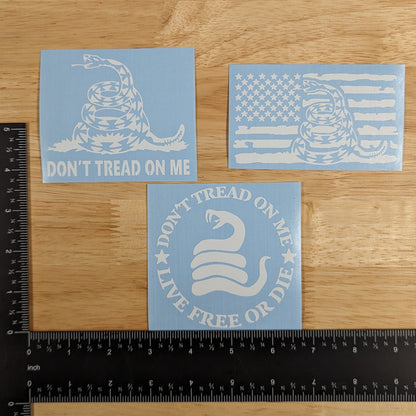 Don't Tread On Me Decal 3-Pack