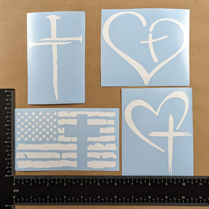 Cross Decal 4-Pack