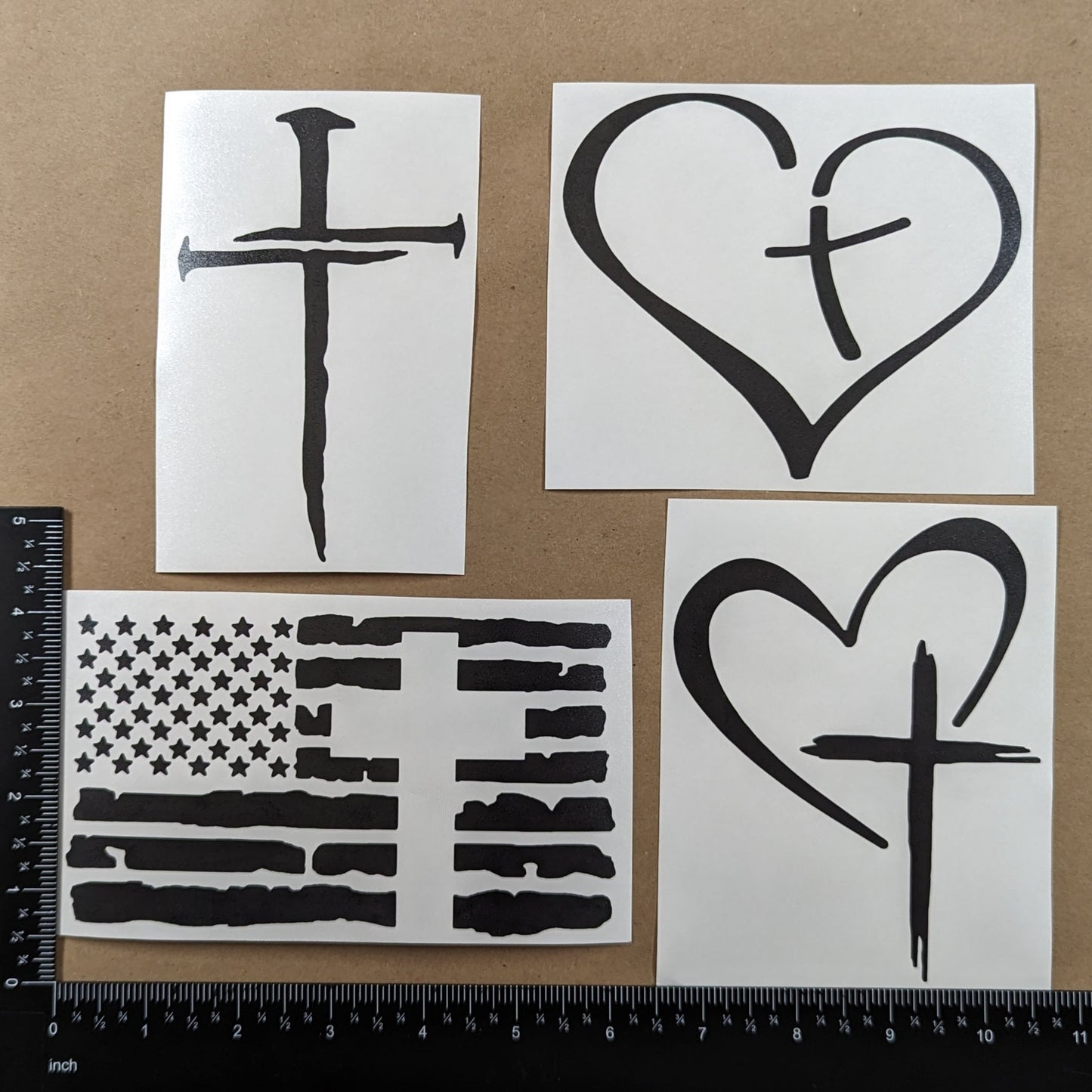 Cross Decal 4-Pack