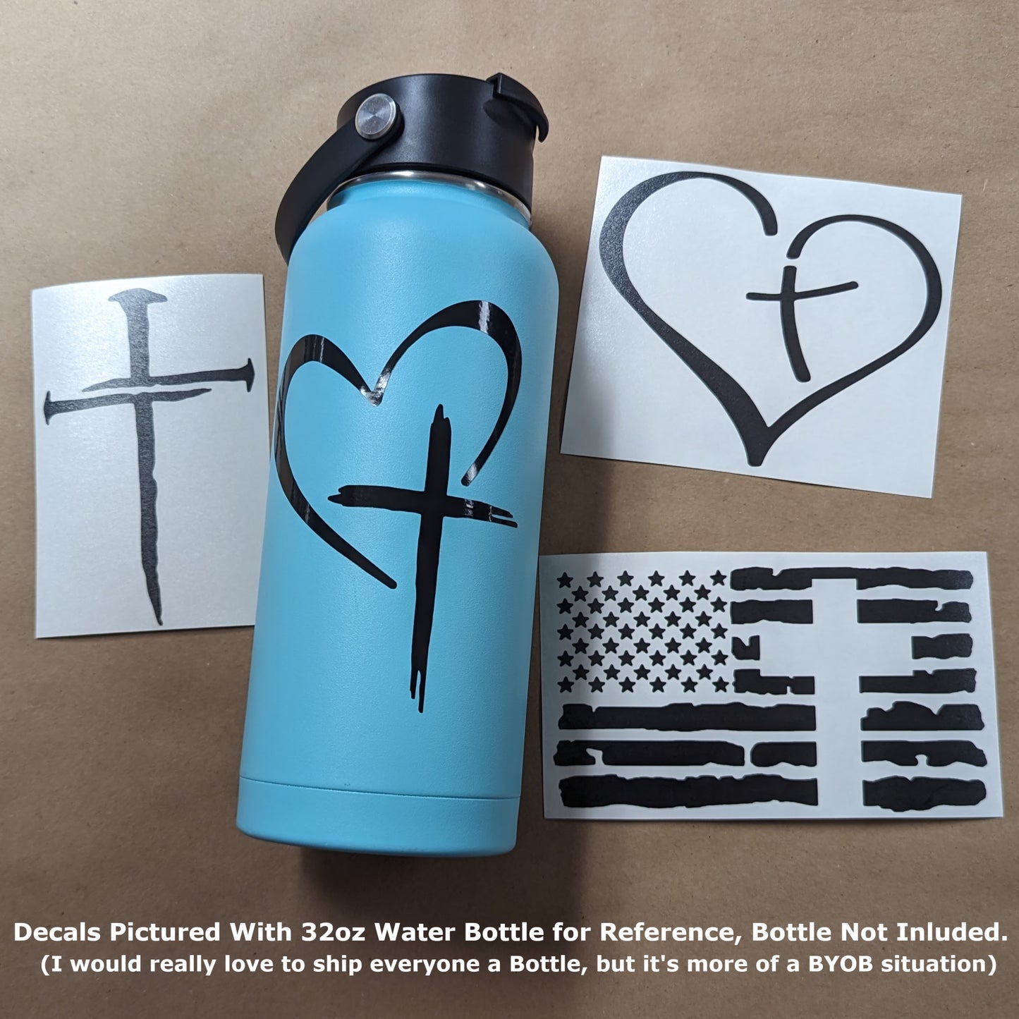 Cross Decal 4-Pack