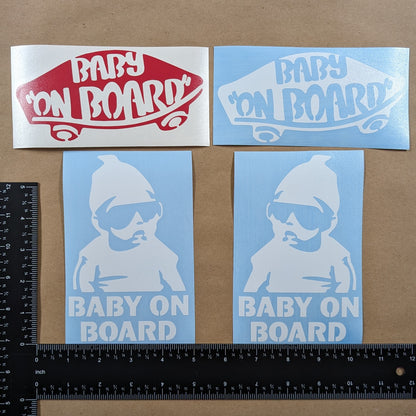 Baby On Board Decal 4 Pack Vans/Carlos