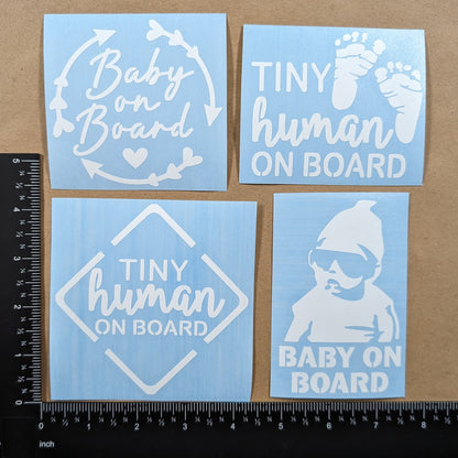 Baby On Board Decal 4 Pack