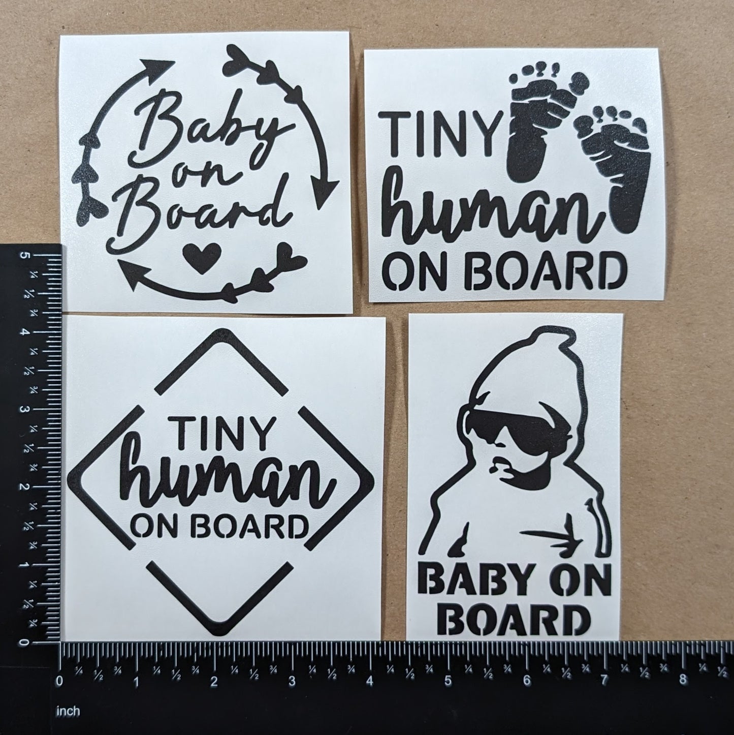 Baby On Board Decal 4 Pack