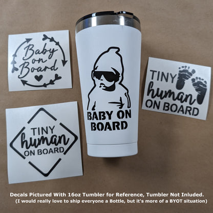 Baby On Board Decal 4 Pack