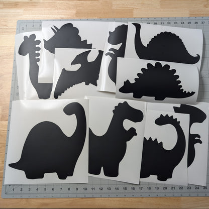 High Contrast Baby Dinosaurs Ceiling/Wall Decals 10 Pack - Dinos