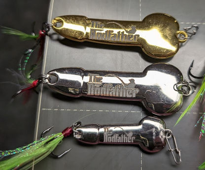 Weinlures Funny Gag-Gift Fishing Lure: The RodFather – slaceddecals Weinlures Funny Gag-Gift Fishing Lure: The RodFather – slaceddecals