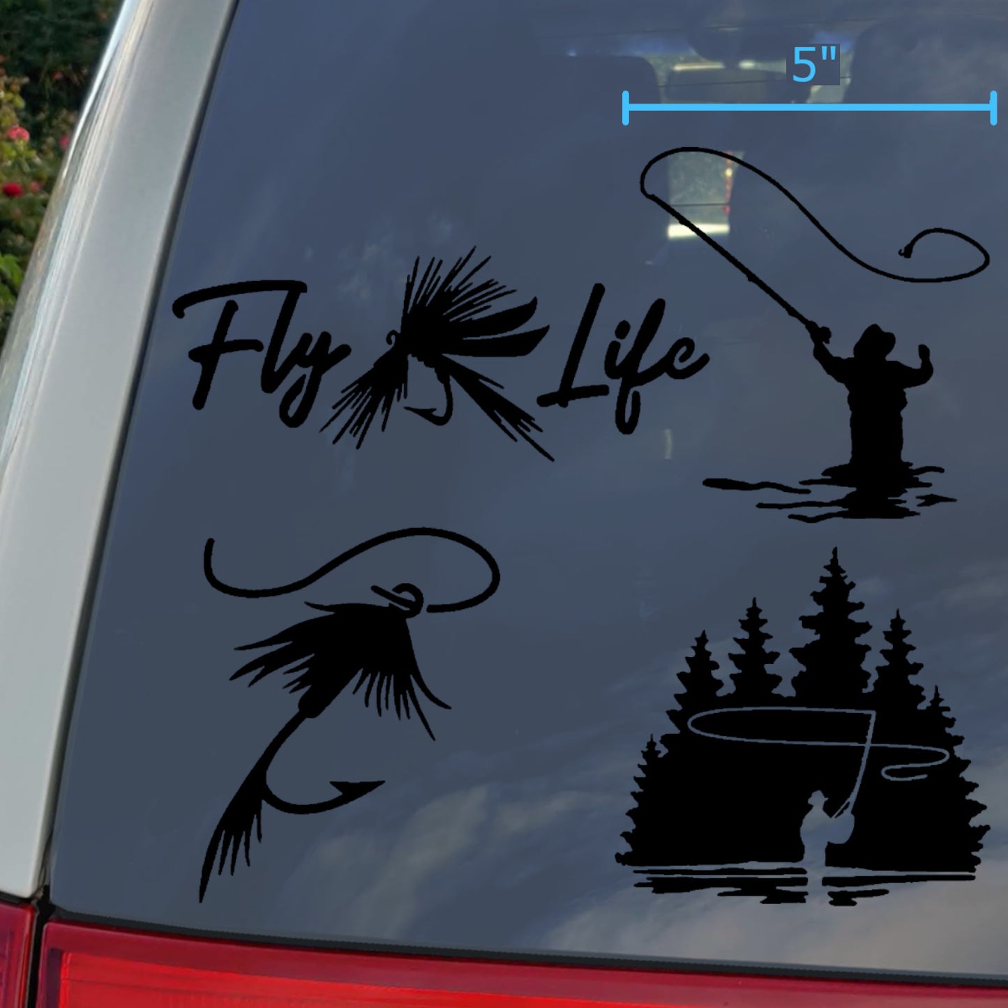 Fly Fishing Decals 4 Pack