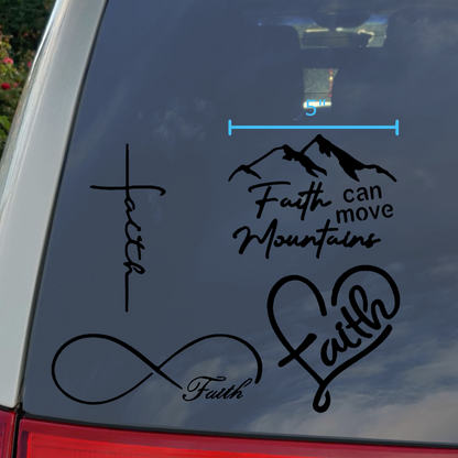 Faith Decal 4-Pack