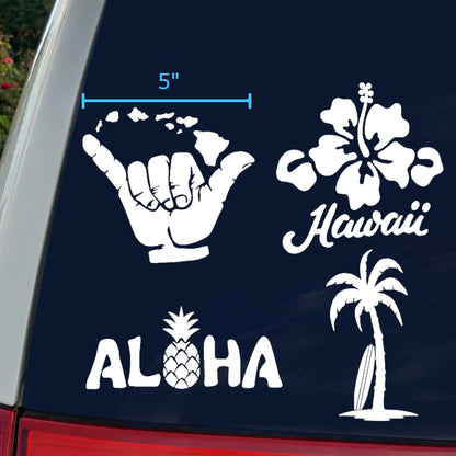 Hawaiian Hang Loose Decals 4 pack