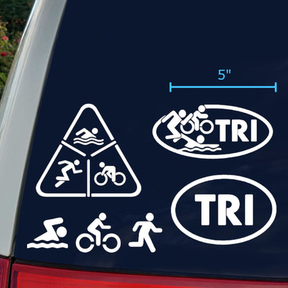 Triathlon Decal 4 Pack