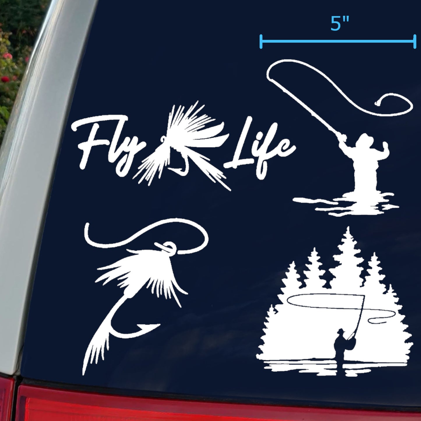 Fly Fishing Decals 4 Pack