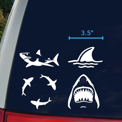 Shark Decal 4 Pack