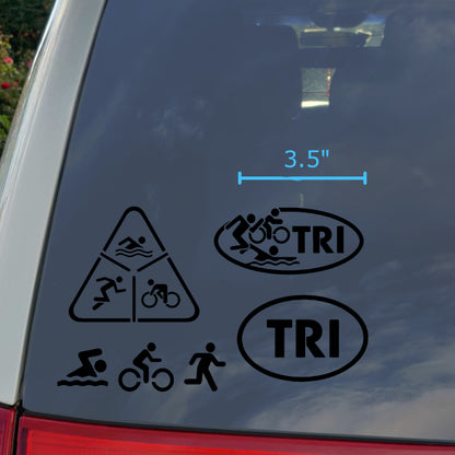 Triathlon Decal 4 Pack