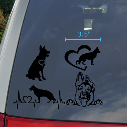 German Shepherd Decals 4 Pack
