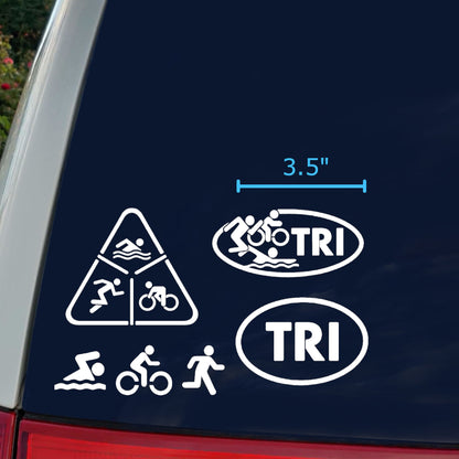 Triathlon Decal 4 Pack