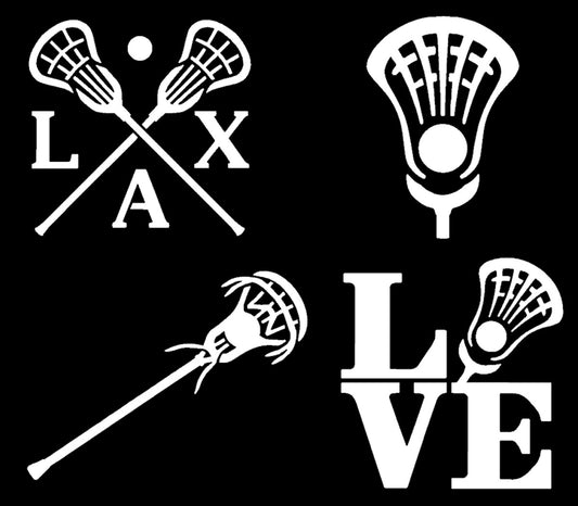 Lacrosse Decals 4 pack