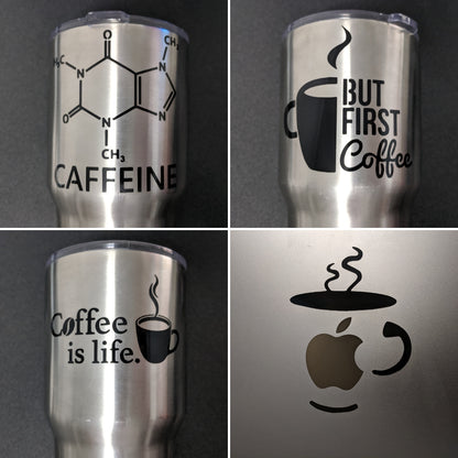 Caffeine Coffee Decal 4 Pack