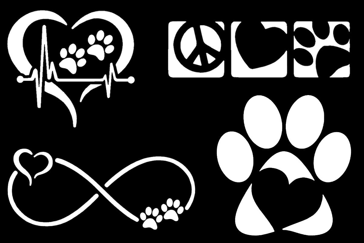 Paw Infinity Decals 4 Pack