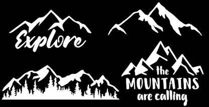 Mountain Decal 4-Pack